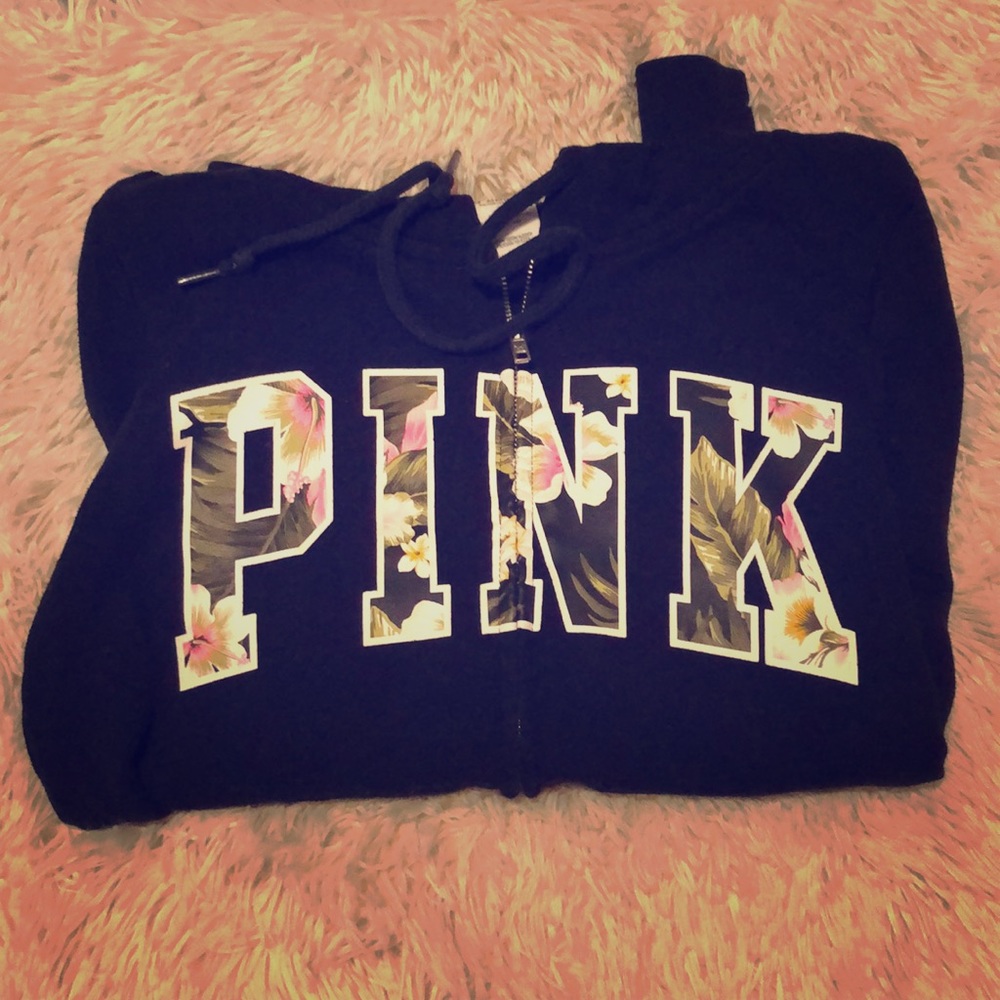 PINK zip up sweatshirt